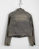 Batte Vintage Y2K Washing Two-Way Denim Jacket