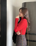 Cleans Check Tweed A-Line Mini Skirt