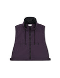 [AG] Nylon Hidden Hood Crop Vest
