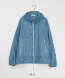 [unisex] Welkani Check Glossy Two Way Wind Jumper
