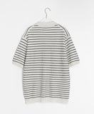 [unisex] Hyonka Summer Stripe Collar Over Knit