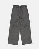 Work incision rivet nylon wide pants