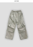 Unbalanced unisex cargo balloon pants