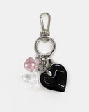 Lovely Hip Heart Dice Pants Bag Key Ring