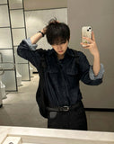 [summer] Sec arc denim shirt