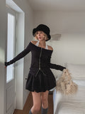 Chad Balloon Brushed Mini Skirt