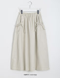 Dinku Banding Ribbon Long Skirt