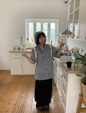 [unisex] Vults Vintage Over Check Hood Shirt