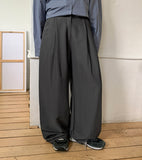 Manno Pintuck Wide Slacks