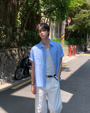 Himez Oxford Roll-up Short Sleeve Shirt