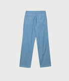 Corduroy Pintuck Semi-Wide Pants