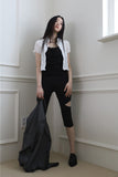 Wrinkle cropped shirt