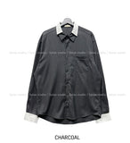 Ille Stripe Color Matching Shirt