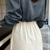 Enard satin flared skirt