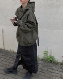Mer nylon hooded windbreaker