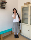 Pompa Collar Frill Short Sleeve Blouse