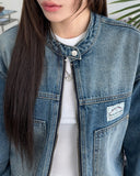 Le So Carpenter Patch Denim Jacket