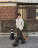 Paul Wide Cargo Cotton Pants