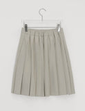 Bonfave Pleats Banding Midi Skirt