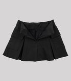 Hidden Cotton Pleats Skirt
