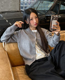 [U-BASIC/wool30%] Autumn Daily Round Cardigan