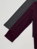 Striped Three Quarter T-shirt