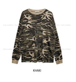 Tiff Damage Camo Waffle Sweatshirt
