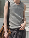 Holdy Ribbed Stud Sleeveless