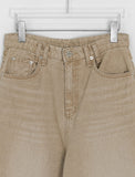 Crane Back Point Wide Washing Denim Pants