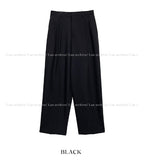 Leberry wide two tuck slacks