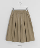 Coal Pintuck Cotton Banding Bermuda Pants