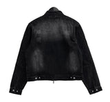 Patch Biker Denim Jacket