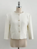 Luman Three Quarter Crop Tweed Jacket
