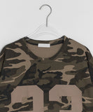 Chelkie Camo Printing Over Short Sleeve Tee