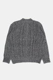 Maya round-neck wool brush cardigan