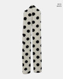 Elvan Dot Color Matching Fleece Fluffy Muffler
