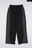 Canvas line wide sweat pants