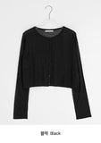 Pocon U-neck Color Basic Cardigan
