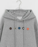 Ryutin Button Over Brushed Hoodie
