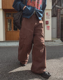 Jodi diagonal pintuck cargo pants