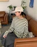[unisex] Nazuna Summer Linen Stripe Over Knit