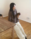 Poban Over Pocket Wood Duffle Knit Cardigan