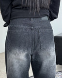 Kit Washing Wide Denim Pants