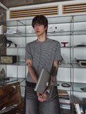 Uke Shoulder Henley Neck Muscle Fit Half Knit