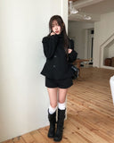 Moring Heart Rivet Cotton Shorts