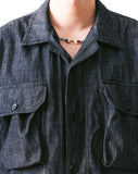 Ventilation Denim Half Shirt