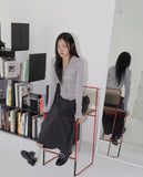 Weden Pile Banding Cotton Cargo Long Skirt