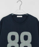 [Unisex] Clown Embroidered Number Short Sleeve Tee