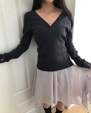 Royce Chiffon Layered Banding Midi Skirt