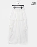 Karen Frill Cargo Layered Skirt Pants